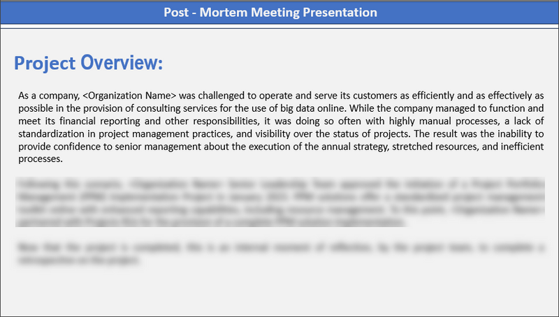 Post Moterm Meeting Template