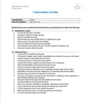 Project Starter Kit - Project Initiation Checklist