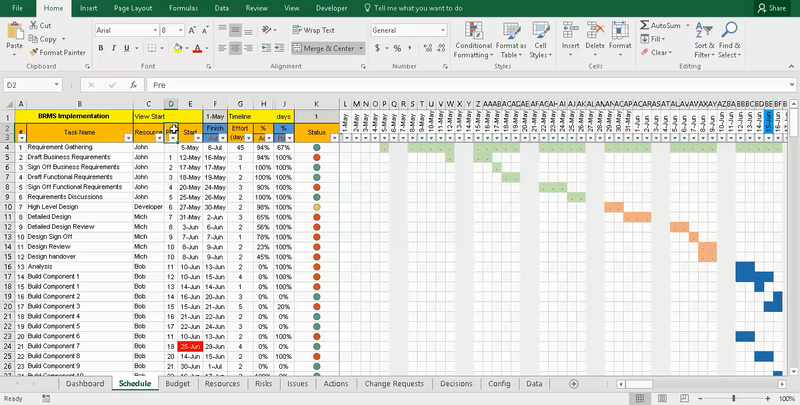 Project Tracking with Master Excel Project Manager